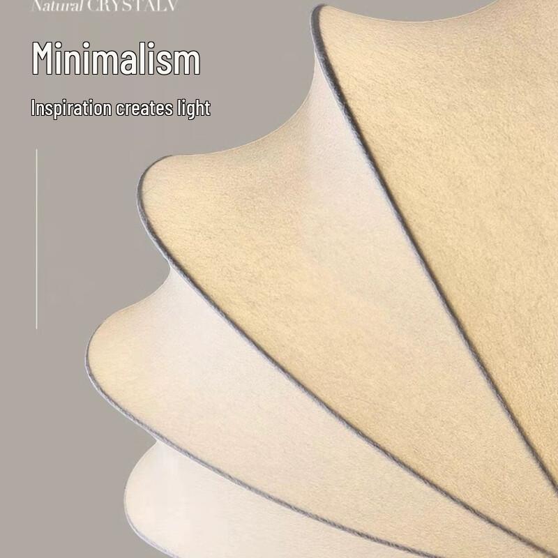 Xuanyong Minimalist Wabi-Sabi Silk Fabric Ceiling Light