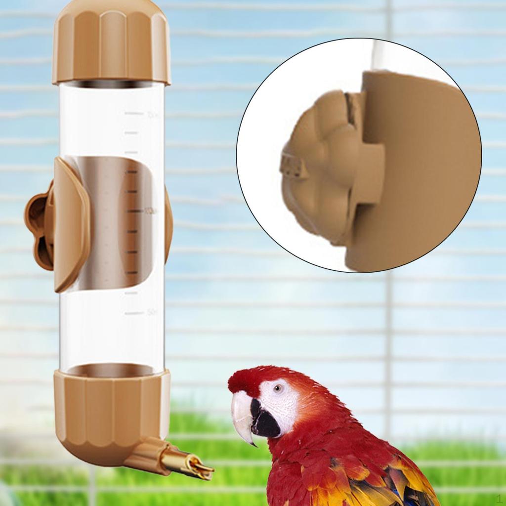 Bird Water Dispenser Automatic Drinking Device Portable Cage Drinker Container for