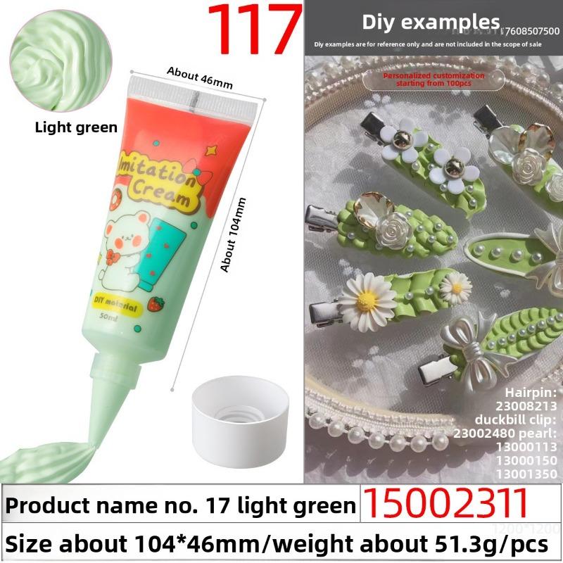 50g Eco-friendly and Easy-to-squeeze Simulated Cream Glue, Handcrafted Cream Glue Oil Glue
