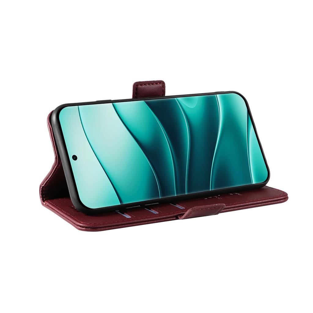 YIKATU YK-003 For Xiaomi Redmi Note 14 Pro+ 5G/Note 14 Pro 5G/Poco X7 5G Case Wallet Stand Leather Phone Cover Side Buckle