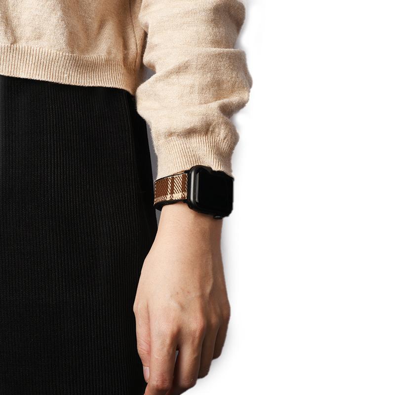 Watchband Silicone+ Woolen Woolen Fabric Strap For Apple Watch Band 49mm 44mm 45mm 42mm 40mm Accessories Bracelet for iWatch Ultra Series