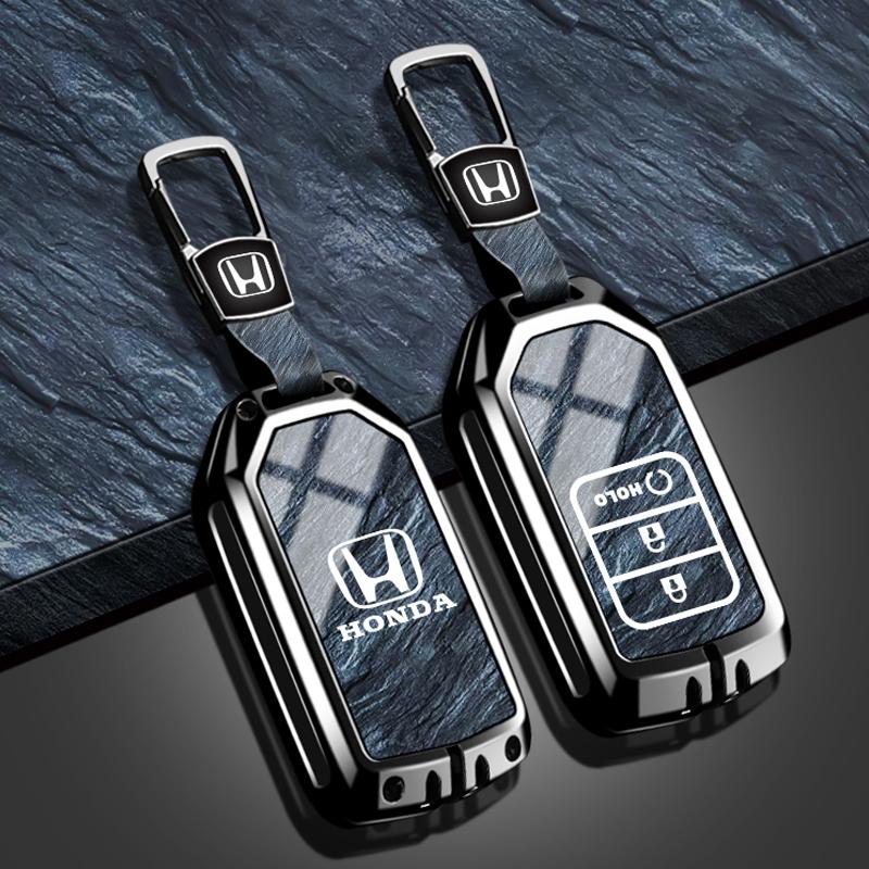 Car Accessories For Honda CR-V 6th 2023 2024 2025 CRV TPU Plastic Auto Key Case Cover Holder Zinc Alloy Protector Keychain Shell