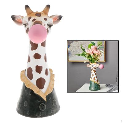 Shape Flower Vase Planter Pot Resin Office Sculpture Photo Props