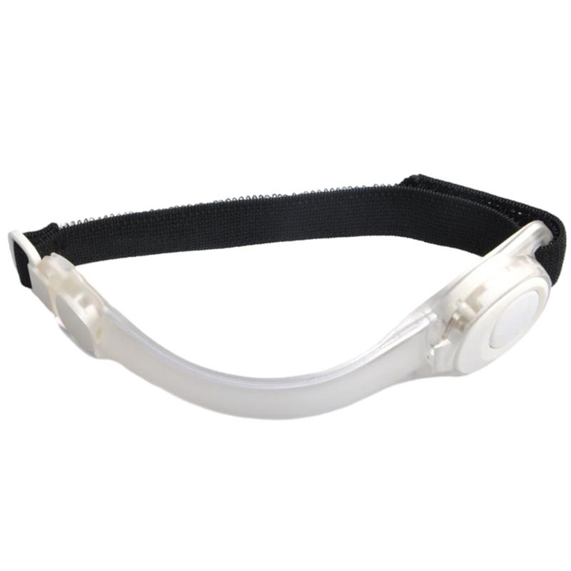 LED Light Up Armband Reflective Adjustable Wearable Silicone Running Belt Strap