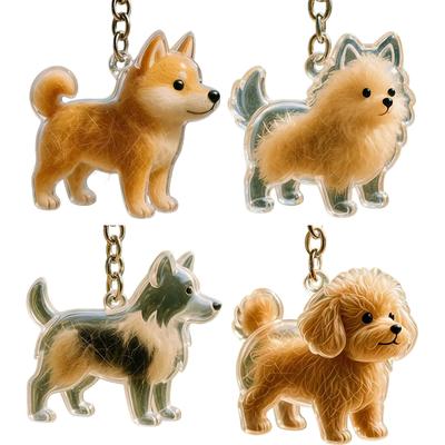 Bonita caja transparente para guardar el pelo de tu perro, llavero colgante, cápsula de almacenamiento para el pelo de tu mascota, recuerdo o regalo.