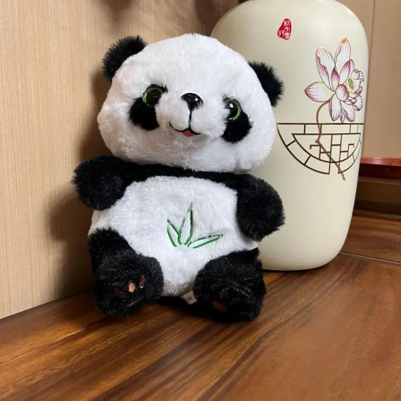 Baby Breathing Panda Baby Soothing Plush Doll Toy Baby Kids Soothing Music Sleeping Companion Sound And Light Doll Toy Gift
