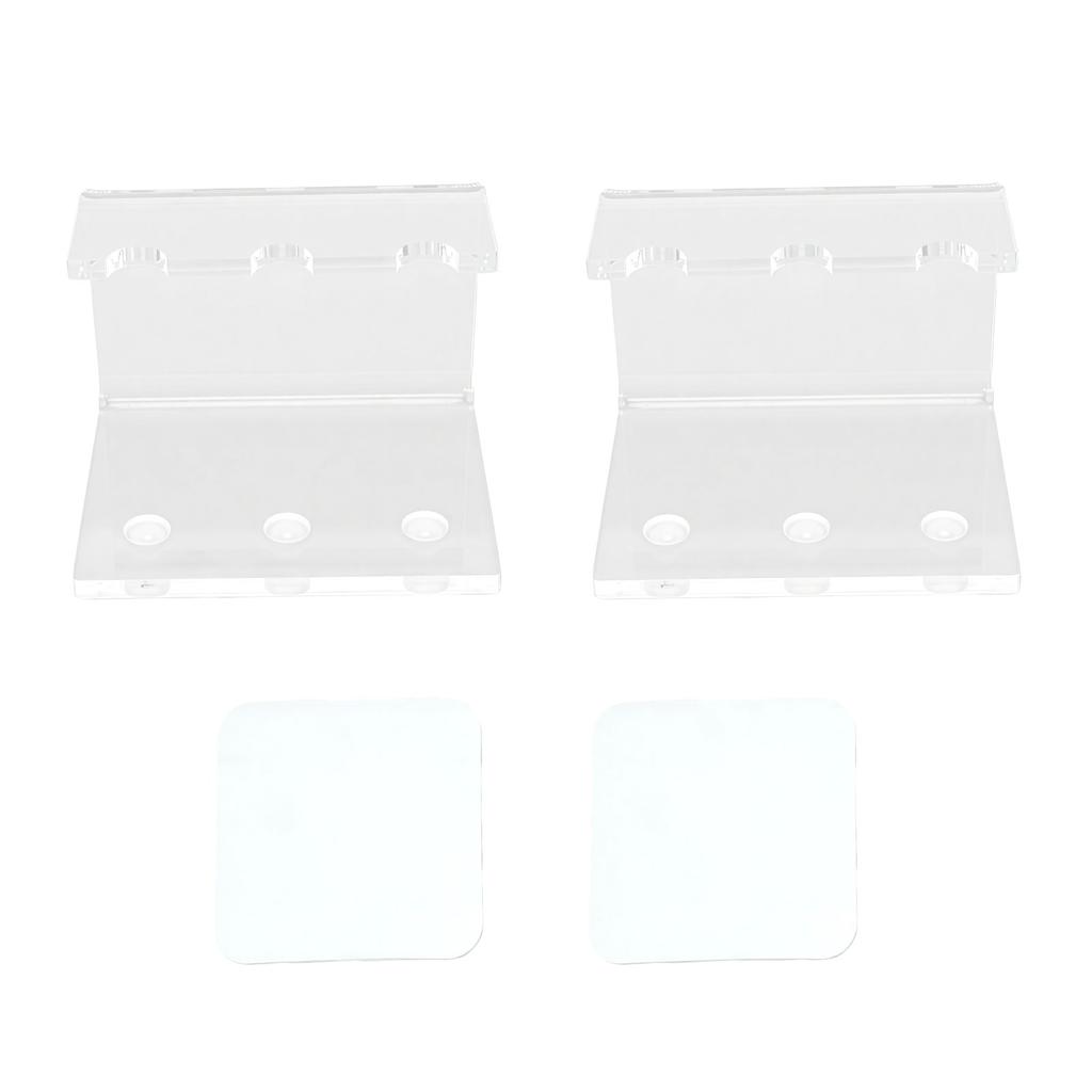 2pcs Acrylic Dart Holder Wall Mount 3 Holes Ample Space Transparent Acrylic Dart Stand