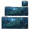Eroi dell'Anime di Might and Magic 3 Mappa HD Mouse Pad Accessori per Laptop 400x900mm Tappetino per Tastiera da Gioco Protezione Scrivania Deskmat Tappetini