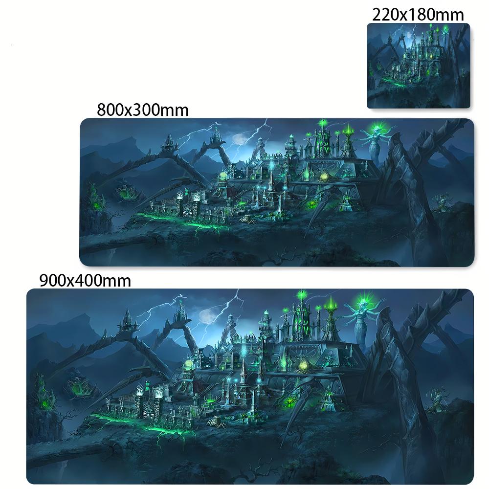 Eroi dell'Anime di Might and Magic 3 Mappa HD Mouse Pad Accessori per Laptop 400x900mm Tappetino per Tastiera da Gioco Protezione Scrivania Deskmat Tappetini