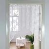 Lace Window Curtain Curved Partition Curtain Fashion Half Curtain  Window Scarf