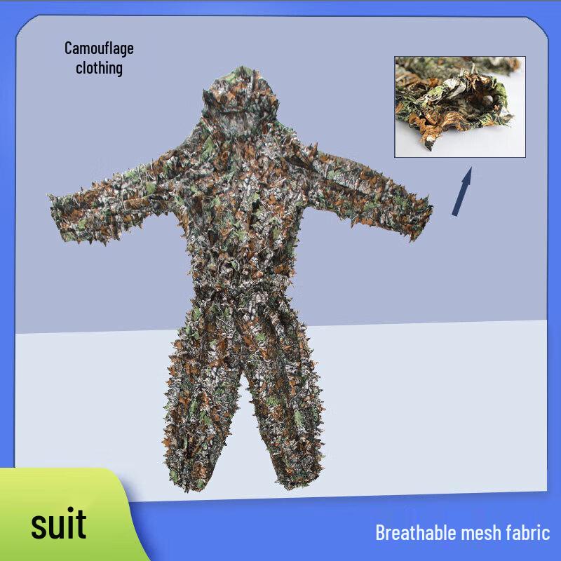 3D Maple Leaf Camouflage Ghillie Suit