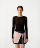 Kueoumeon Wool Long Sleeve Top (Black)