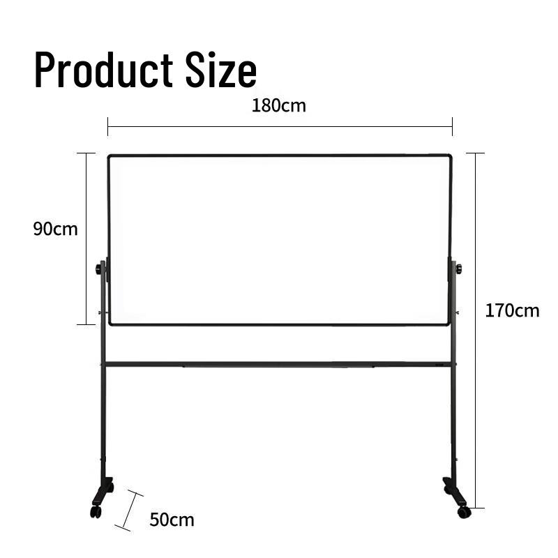 

Deli Magnetic Reversible Mobile Whiteboard with H-Stand