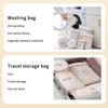 Saco de Lavanderia Para Roupa Suja Malha Fina Bege Bordado Espesso Sacos de Lavar Conjunto de Lavanderia Para Lavar Saco de Armazenamento de Viagem
