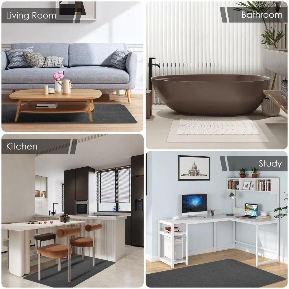 Self-adhesive Office Chair Mat Non Adhesive Rolling Wheelchair Carpet  Home Office