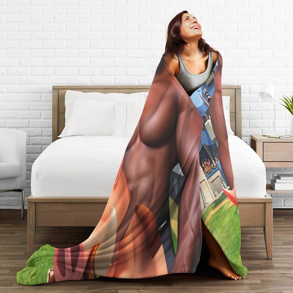 Hog Rider Plush Blankets Kids Flannel Throw Blanket For Couch Chair Super Warm Design Quality Bedspread Birthday Present