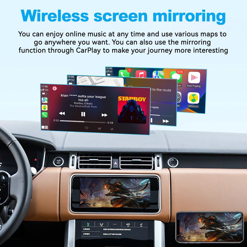 Wireless Apple CarPlay for 2016-2020 Land Rover Discovery 5 Range Rover Jaguar XEL XFL XJL F-Type Android Auto Mirroring AirPlay PP20