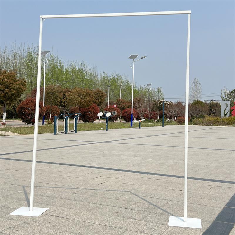 Gold Iron Wedding Arch with Telescopic Rods - Decorative Frame for Event Backgrounds