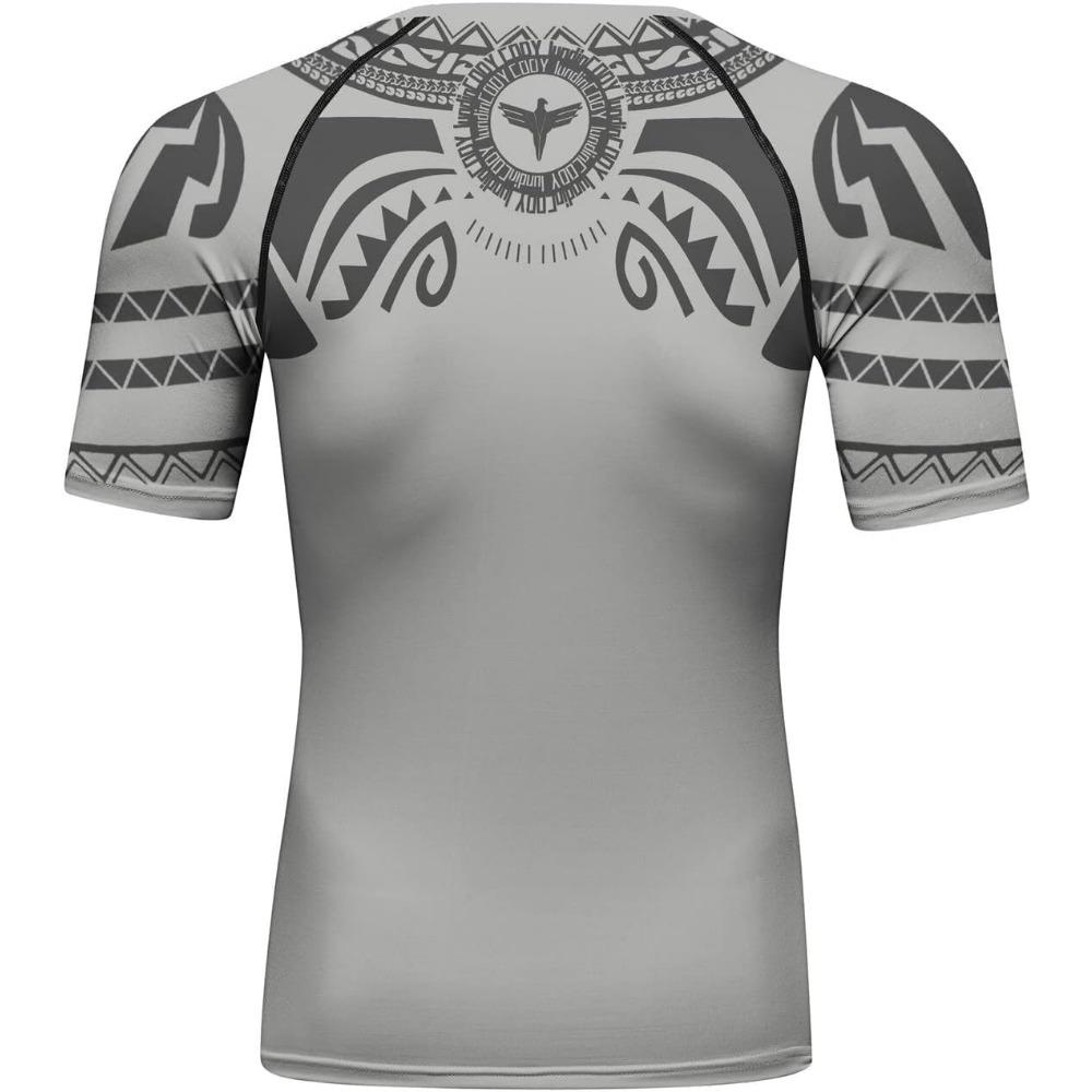 Red Plume Mens 3D Digital Printing Short Sleeve T-Shirt Outdoor Running Yoga Fitness Tight Shirt for Men