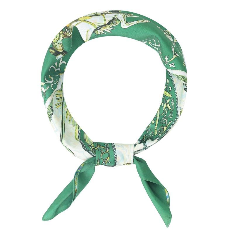 Zhonggao Youpin 2025 new spring, summer and autumn thin headscarf double-sided printed silk scarf square scarf