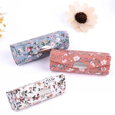Kadın Güzellik makyaj kutusu Çiçek Tasarımları Takı Tutucu Dudak Parlatıcı Kutu Mini Ayna Ruj Kılıfı