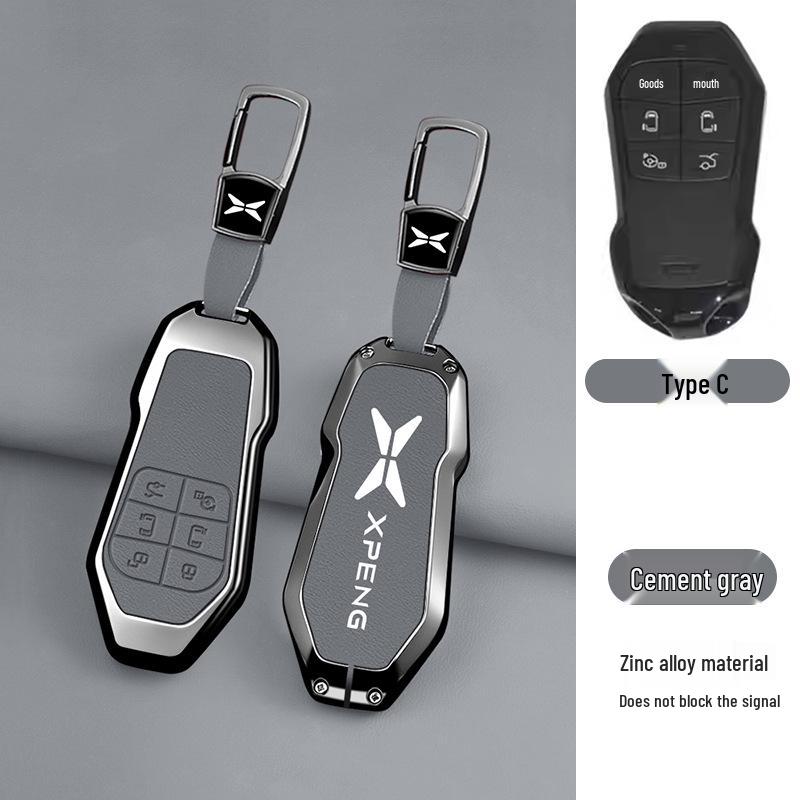 Xiaopeng X9 2026 Ultra Metal Key Case with Remote Control Buckle - New Model Protective Shell