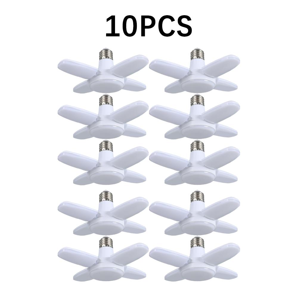 LED Garage Lights Industrial Lighting 28W Folding Four-Leaf Lamp LED Basement Lights Deformable for Garage Warehouse Workshop