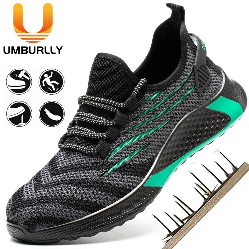 

smash-proof and puncture-proof steel baotou safety protective shoes, lightweight and breathable work shoes, old insurance shoes for men Pink * 46