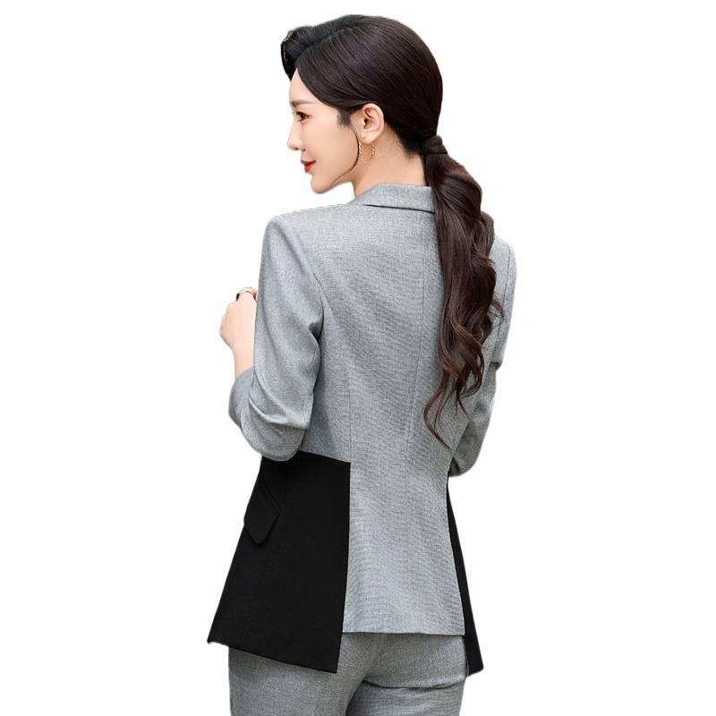 Autumn/Winter 2024 Women's Elegant Suit Jacket & Pants Set for Formal Wear.