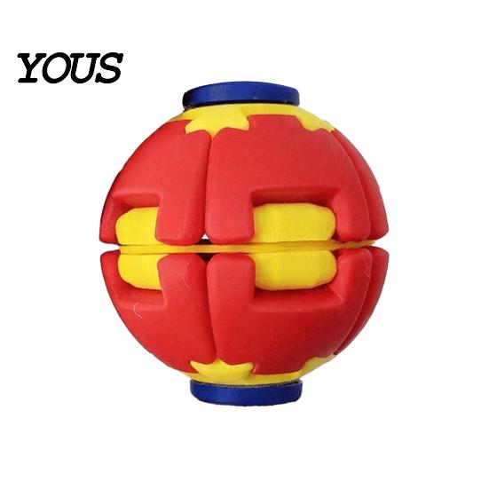 Stress Reducer Toy 3D Printed Press Spinning Ball, Anxiety Relief Fidget Spinner, Spinner Rotating Splicing Ball Desk for Kids Teens