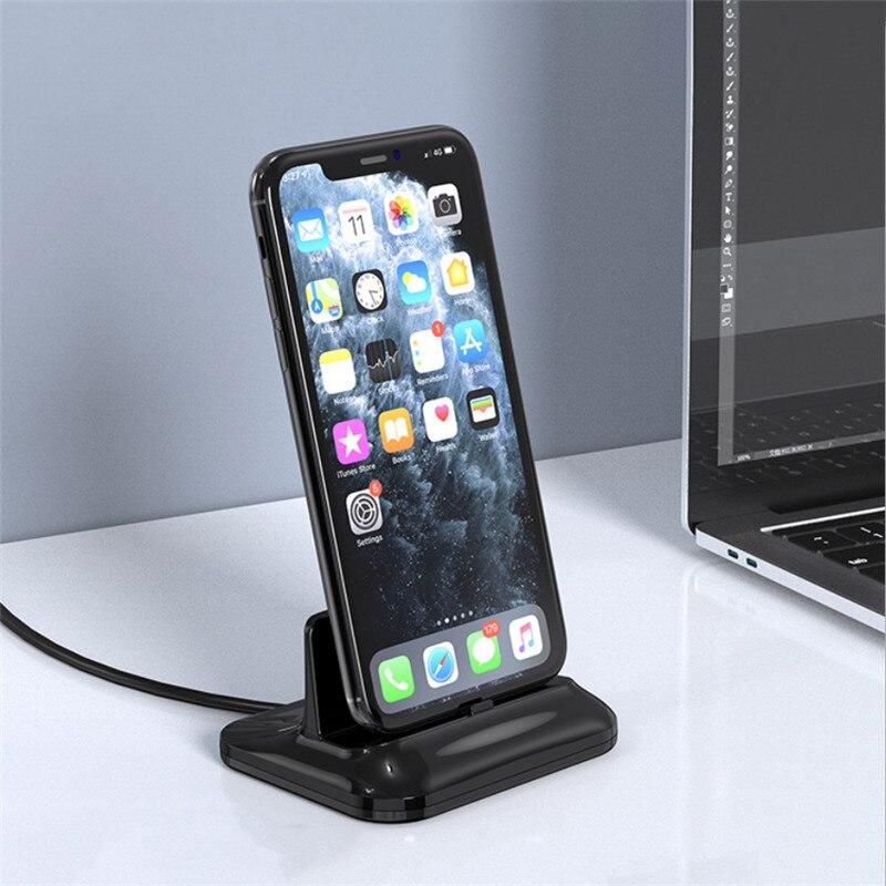 

Магнитная зарядная док-станция 3 в 1 для IOS / Type-C / Micro USB, настольное магнитное зарядное устройство, подставка для iPhone, Samsung, Huawei чёрный