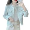 Chaqueta corta estilo francés de primavera y otoño para mujer a la moda y elegante