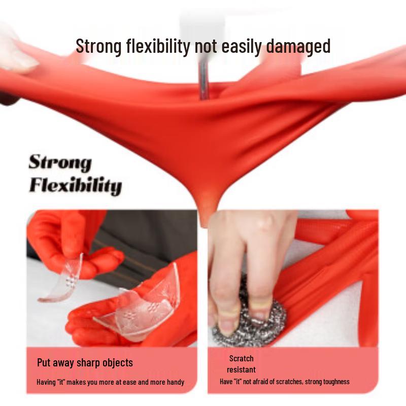 Xingyu Red Latex Gloves