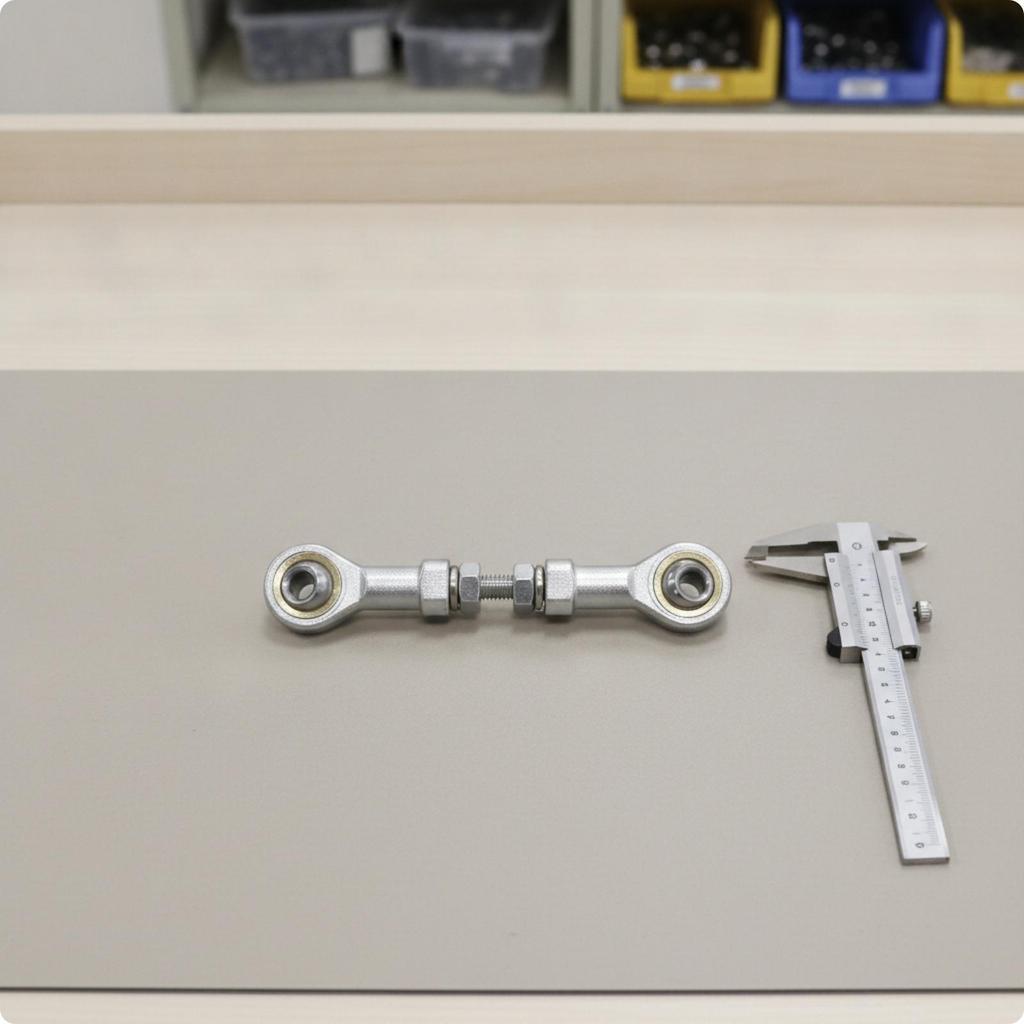 Linkage Rod with Spherical Ends Adjustable End Pivoting Heim Joint for Makers,