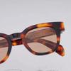 Street Fashion Men's Vintage Tortoise Sunglasses Limited Edition Vintage Classical Square Acetate Solar Glasses Male