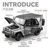 1:18 Russian Vaz Hunter Alloy Off-road Vehicle Model Sound and Light Pull Back Simulation Car Ornament Children's Toys