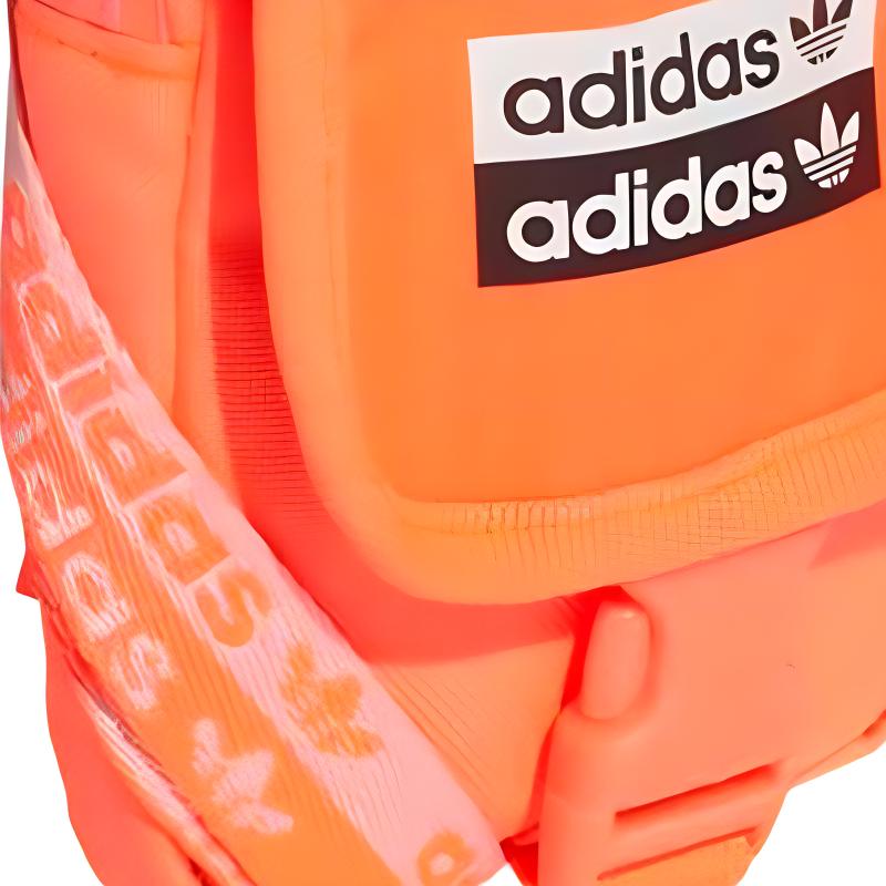New Adidas Originals Polyester Crossbody Bag Regular Unisex Orange FN2056