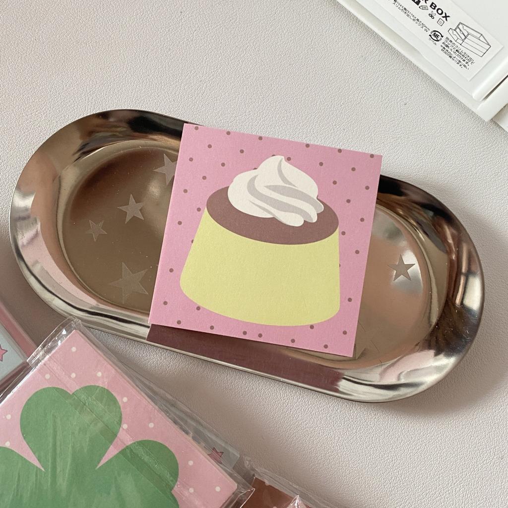 50Sheets Korean Retro Cartoon Tomato Memo Pad Journal Stationery Wall Deco Message Paper To-do List Easy Tear Pocket Notepad