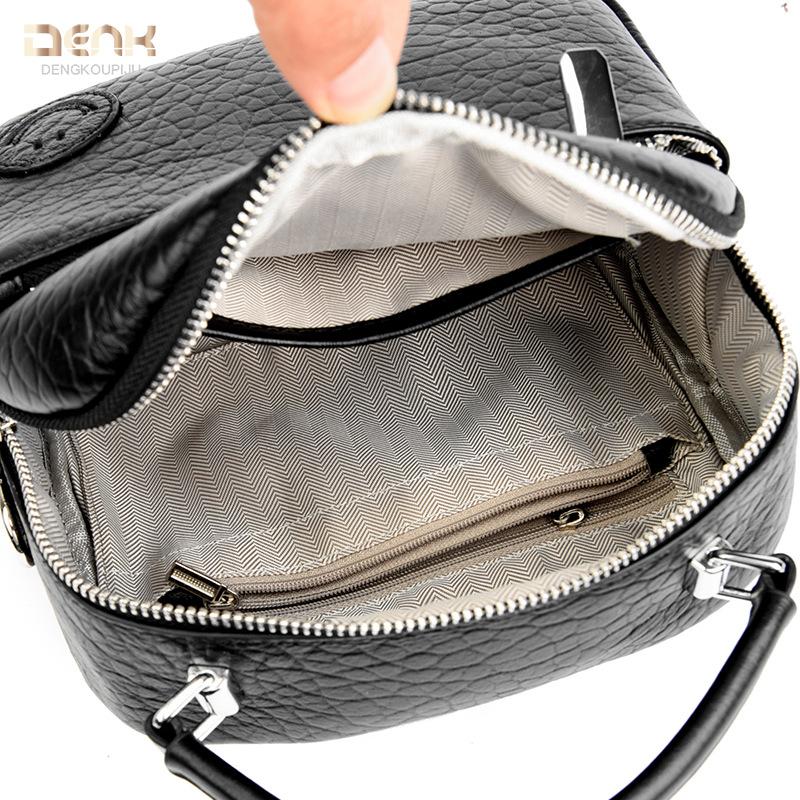 Dámská kabelka z pravé kůže Jednoduchá měkká kožená kabelka Módní jednobarevná kožená taška přes rameno Crossbody