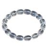 Hongchu Crystal Natural blue gauze milky white crystal barrel bead bracelet, ice starry milky white crystal barrel bead bracelet