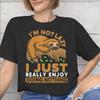 Unisex Unisex Graphic Im Not Lazy I Just Really Enjoy Doing Nothing T Shirt Tee Pure Cotton Tshirts Clothing