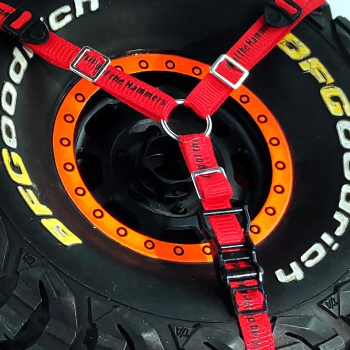 RC Upevňovací popruh na rezervní pneumatiku pro 1/10 TRX-4 Axial 90048 Auto na dálkové ovládání pro lezení