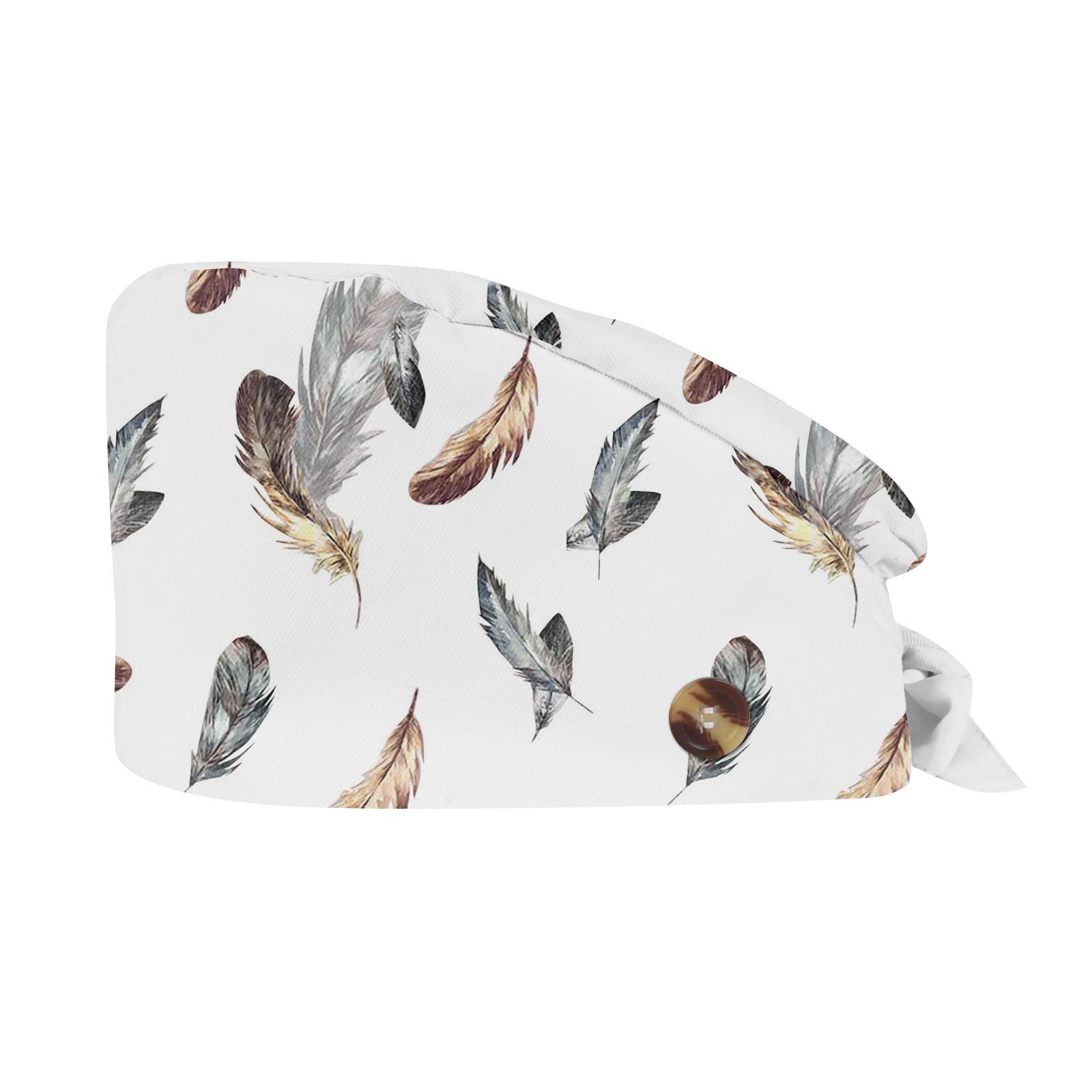 

Модная рабочая шляпа с цветочным принтом, повседневная, стираемая, кепка-мешок One Size светло-серый