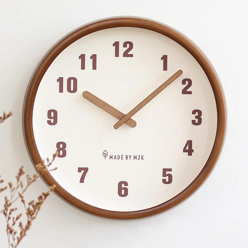 Nordic Silent Clock Wall Simple Aesthetic Design High Quality Creative Fashion Art Wall Watch Modern Room Muebles Decorations