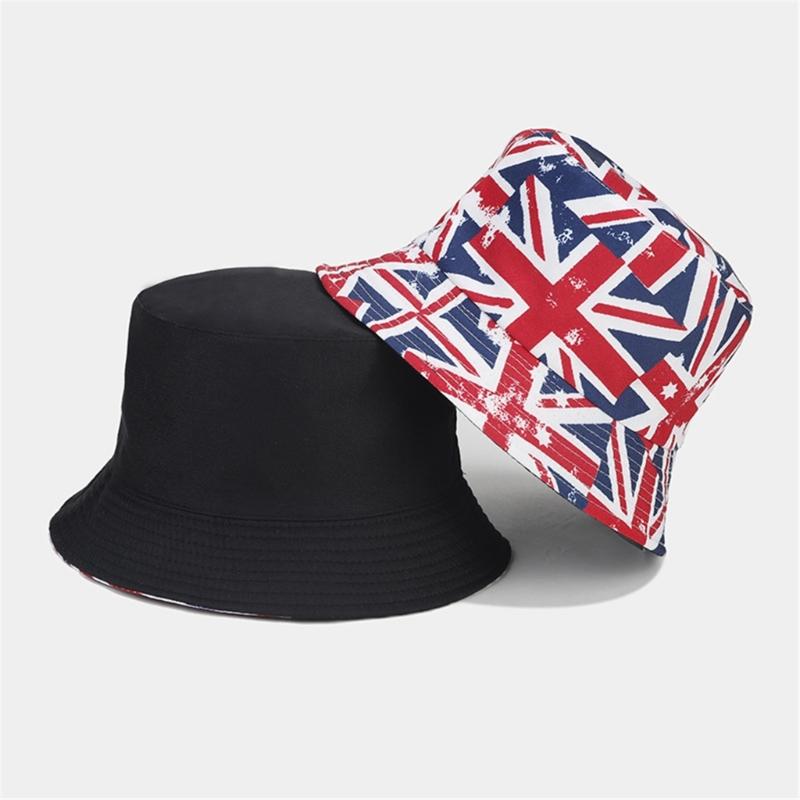 Patriotic Star Fisherman Hat Sun Protection Lightweight Adjustable For Outdoor Activities Beach Vacation