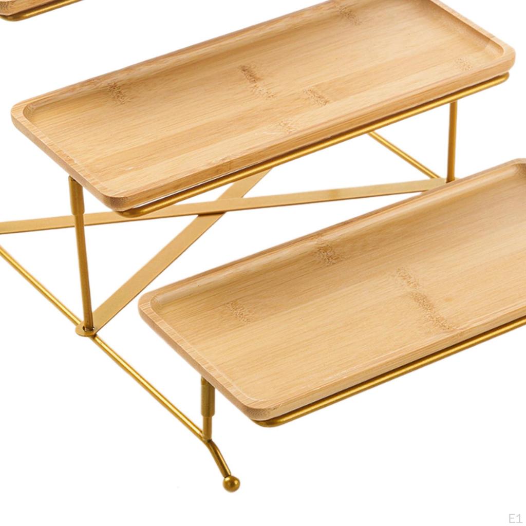 3 Tier Serving Platter Stand Set, Fruit Dessert Presentation Party Display Set Decorative