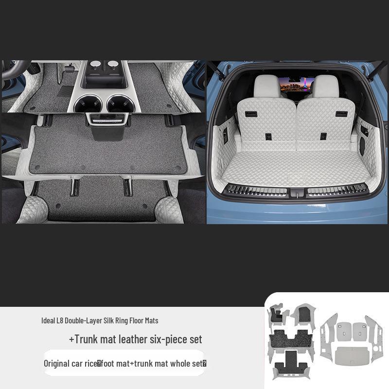 Ideal L8 Trunk Mat: Full Coverage Tail Box Liner for Car Interior Modification