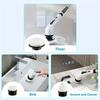 1 Set, Electric Cleaning Brush, Wireless Electric Rotating Scrubber, 7 Brush Heads and Adjustable Extension Handle, Bathroom Cleaning Brush,