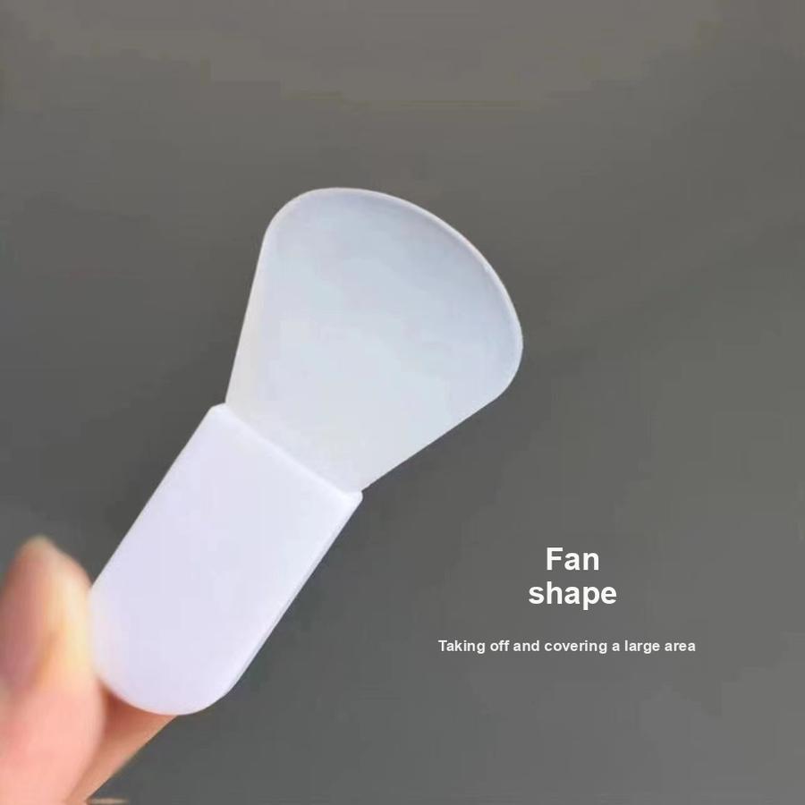 2 Pcs Mini Silicone Facial Mask Brush Handle with Soft Head, Single Pack, Short Handle Application Cosmetic Brush for Face Beauty Tool