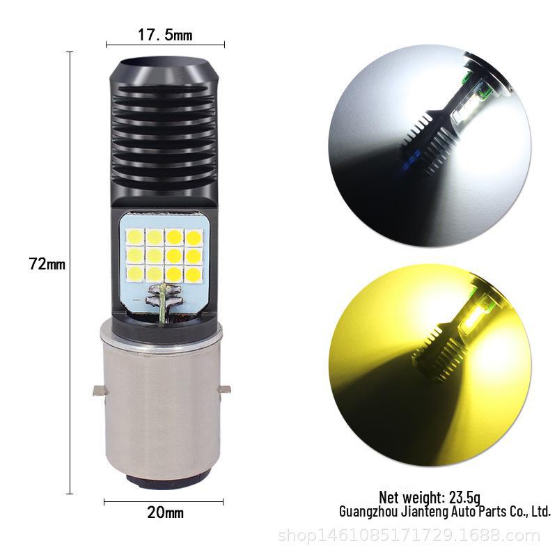 

Светодиодная лампа для фар мотоцикла H4 BA20D PX15D 24SMD 3030 Высокая мощность, высокая яркость